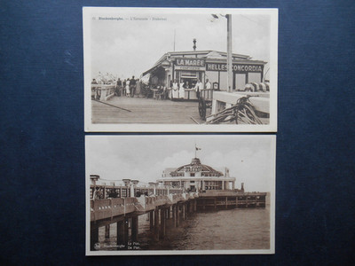 5 x BLANKENBERGHE Blankenberge Belgien *Vintage* um 1930 Seebrücke Straßenszenen