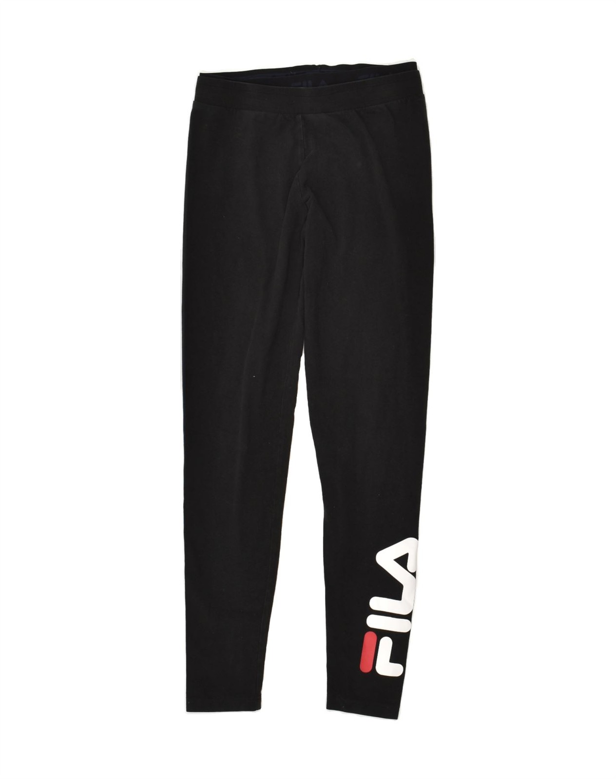 FILA Leggings Donna Grafici UK 8 Small Nero VN10