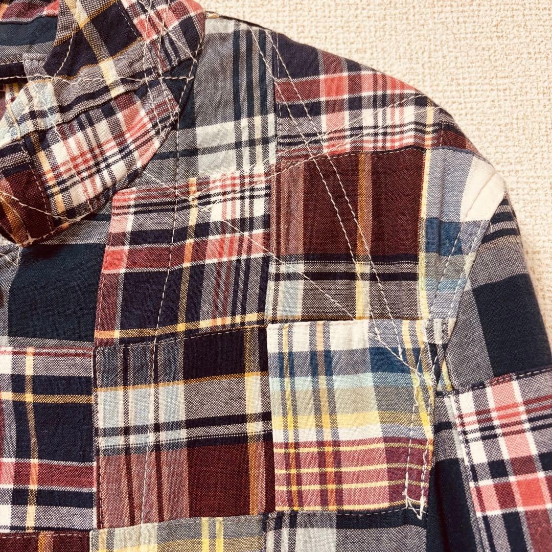 Engineered Garments Patchwork Shirt S Madras Chec… - image 7