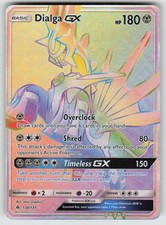 Dialga GX Holo 138/131 Rainbow Rare Forbidden Light Pokemon NM