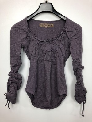 KHUJO Damen Langarmshirt Modell: Colorado Violett S