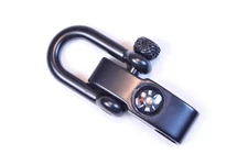 Black Compass Shackles – Adjustable & Functional for Paracord Projects