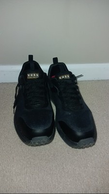 Black Sketchers Work : Arch Fit SR-Ringstop Alloy-toe, Slip Resistant Work Shoes