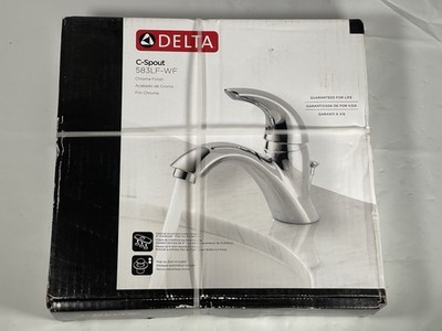 Delta Faucet Chrome Classic Single Handle Bathroom Faucet - 583LF-WF