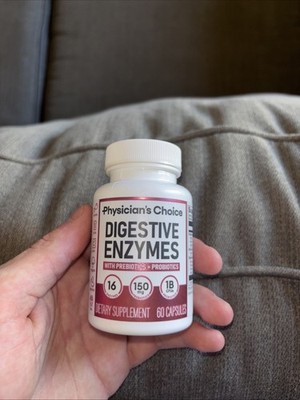 Physician's Choice Digestive Enzymes Organic Prebiotics & Probiotics 60 Servings