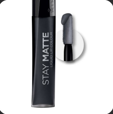 Rimmel Stay Matte Liquid Lip Color - 840 Pitch Black - New M84