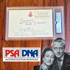 Edward VIII * PSA * Duke & Duchess of Windsor Autograph BUCKINGHAM PALACE Signed Edward VIII * PSA * Duke & Duchess of Windsor Autograph BUCKINGHAM PALACE Signed