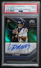 🌟 CJ STROUD - 2023 Topps Chrome Black GREEN REFRACTOR AUTO RC /99 - MINT PSA 9