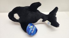 Sea World KILLER WHALE ORCA 9" Bean Bag Plush Stuffed Animal