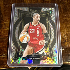 Panini 2025 Select WNBA Concourse A'ja Wilson Aces #56 Silver Checkerboard