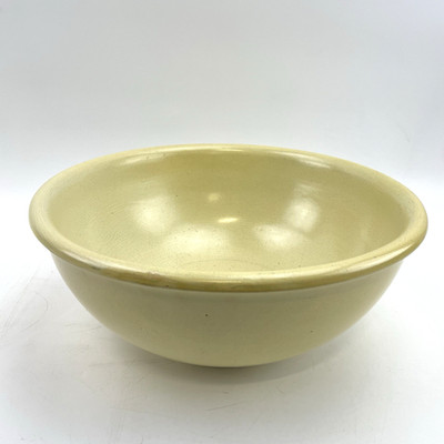 Mid Century Keramik Obstschale Schüssel Ø30cm | Retro 60er VTG Schale Senfgelb