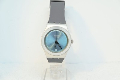 2001 Swatch Irony Falling Star YLS1011 Blue Sun-Brushed Dial Watch 33mm