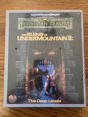 Ruins of Undermountain II TSR  1994 Advanced Dungeons & Dragons NEW IN SHRINK!
