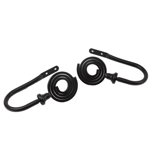 Spool Curtain Holdback Drapery Tieback Hooks (Set of 2) - 3 colors - Picture 3 of 7