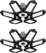 2PACK 100W LED Garage Lights Deformable 10000...