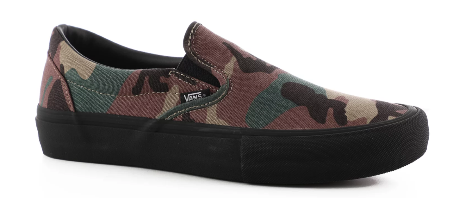 vans slip on black men