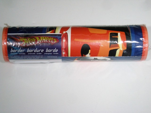 Hot Wheels Cars Wallpaper Border 67110 Lot Of 4 Rolls By Brewster