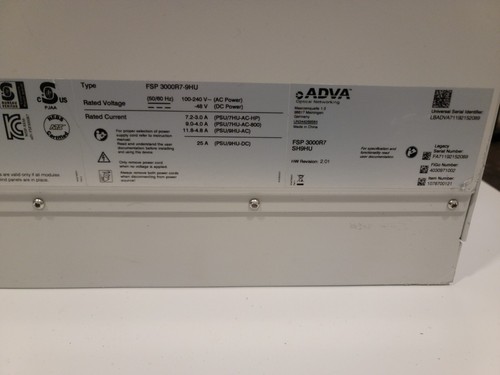 ADVA FSP-3000R7-9HU Chassis with modules - Picture 14 of 15