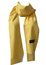 Winter Womens Mens 100 Cashmere Wool Wrap Scarf Plaid Scarves  47 Yellow