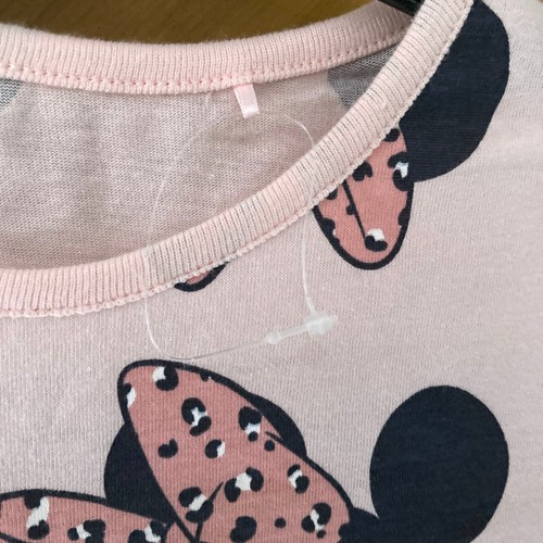 Disney Minnie Mouse Girls Summer Dress Age 6 - 7 Years Cotton Short Sleeve Pink - Picture 5 of 9