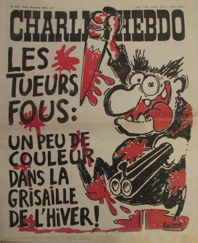 CHARLIE HEBDO N° 375 de JANVIER 1978 HIVER LES TUEURS FOUS / SALON DU MARIAGE - Picture 1 of 2