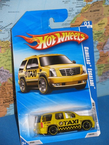 HOT WHEELS CADILLAC ESCALADE TAXI #109/240 - 01/10 HW CITY WORKS 10 *BRANDNEU* - Bild 3 von 7