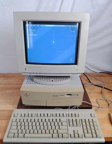 Vintage Apple Power Macintosh 7100/80 M2391 Computer M1212 Monitor Keyboard Mous