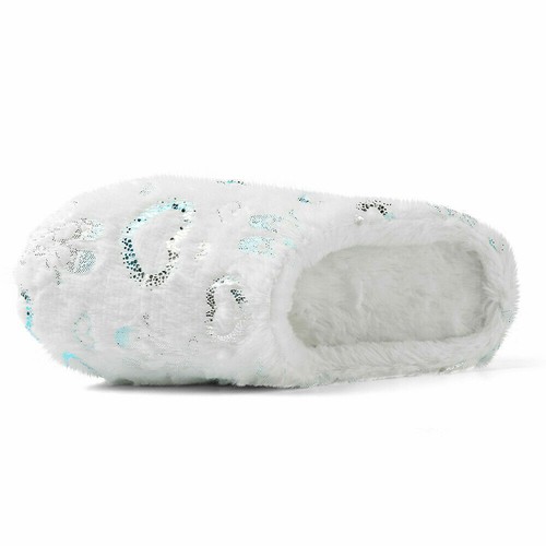 Zapatillas antideslizantes Aerusi para mujer cómodas de felpa borrosas con corazón de espuma viscoelástica para casa - Imagen 20 de 21