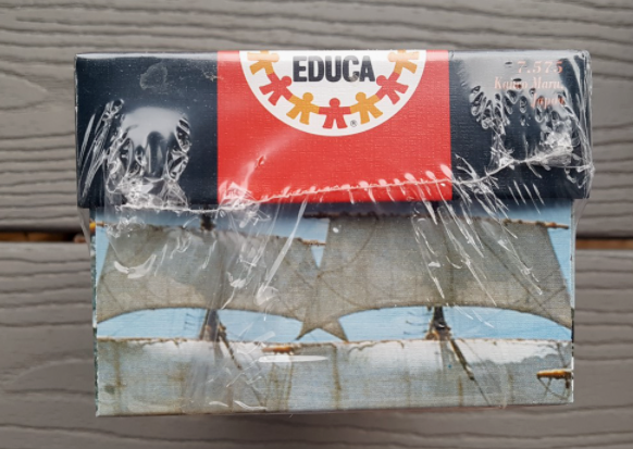 EDUCA 1000 PCS MINIATURE JIG SAW PUZZLE OF KAIWO MARU JAPAN 46CM X