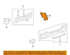 GM OEM 08-15 Captiva Sport Rear Body Floor Rear Body-Tail Lamp Pocket 20880961