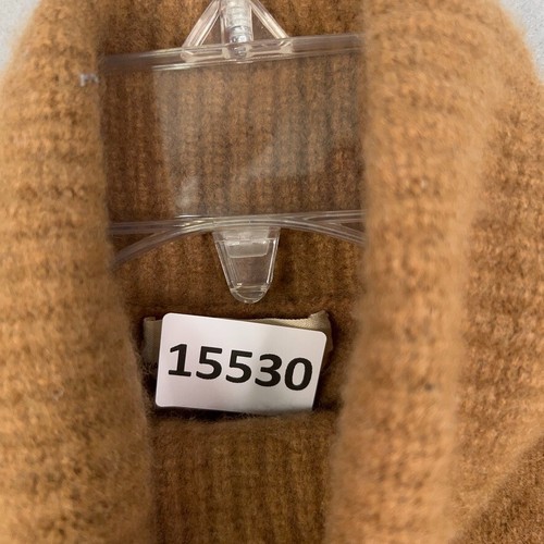 Madewell Sweater Womens Small Honey Chestnut Resourced Cashmere Turtleneck Vest - Picture 15 of 15