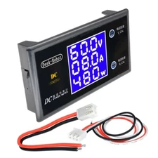 LCD Digital Voltmeter Ammeter Wattmeter Voltage Current Power Meter DC 0 to 100V