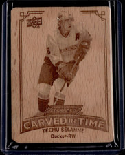 2023-24 Upper Deck Engrained Carved in Time #CT19 Teemu Selanne