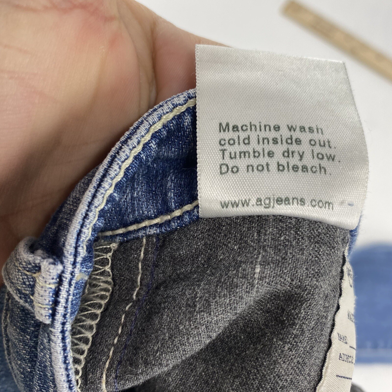 Adriano Goldschmied AG Stevie Ankle Petite Jeans Women's 24R Raw Hem Light Wash thumbnail 6