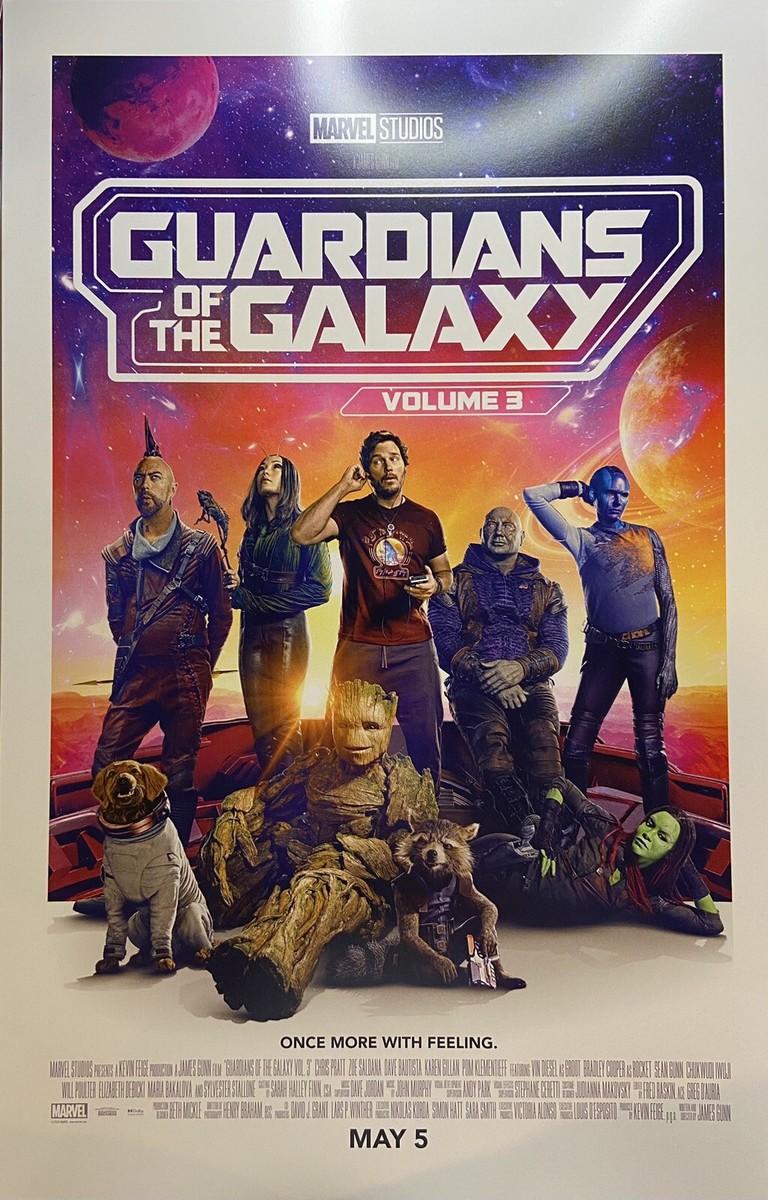 Guardians of the Galaxy ホログラムポスター Guardians of the Galaxy Vol. 3 Movie Poster Drax Gamora Groot