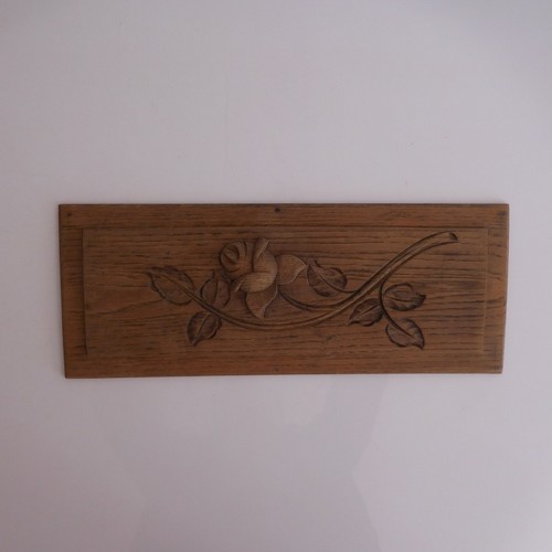 Escultura Grabado Sobre Madera Hecho a Mano Vintage Arte Nuevo Deco PN Francia - Imagen 10 de 12