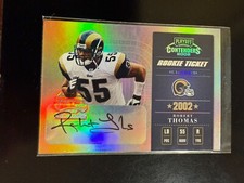 2002 Playoff Contenders Championship Ticket Football #165 ROBERT THOMAS /460