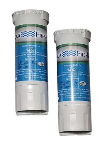 Aqua Fresh WF520 For GE XWF Refrigerator Water Filter Replacement NEW! 2 Pack