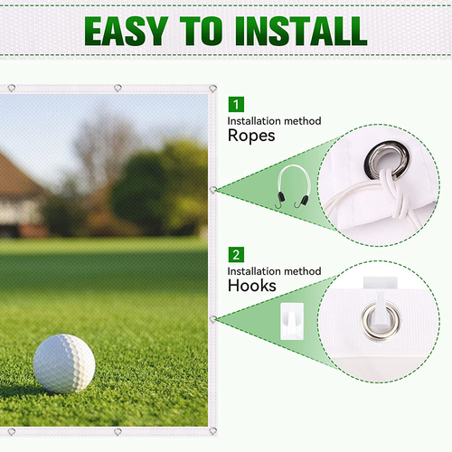 Golf Simulator Impact Screen: 7Mm Thickened Golf Impact Screen for Indoor/Home/G - Picture 6 of 7