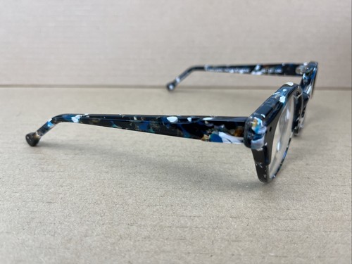 Faniel VAILLANTE TRESOR MARITIME Black Teal White Eyeglasses 43 23 140 Frames - Picture 4 of 8
