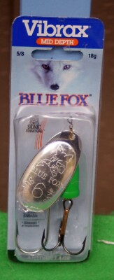 NEW SEALED 2003 SUPER VIBRAX MID DEPTH BLUE FOX #6 LURE vqs
