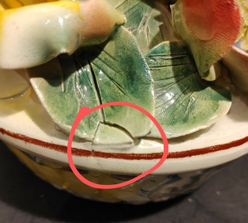 Capodimonte Rose Covered Bowl Dish Italy VTG Pauul On Bottom 5013 4.5 Tx 5.25 - Picture 10 of 12