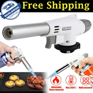 Flame Lighter Jet Torch Butane Gas For Welding Solder BBQ Cooking Camping Tool
