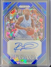 2024 Panini Prizm Draft Picks Raymond Felton Legacy Signatures Blue Ice /75 MINT