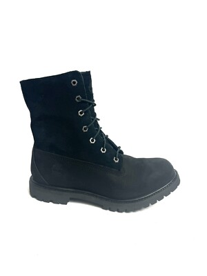 Timberland Womens Authentics Waterproof Roll Top Boot Black