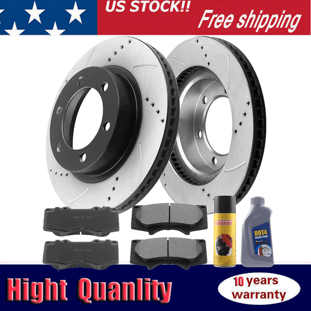 Front E-Coating Black Brake Rotors & Brake Pads for Toyota 4Runner Tacoma 6 Lug Front E-Coating Black Brake Rotors & Brake Pads for Toyota 4Runner Tacoma 6 Lug