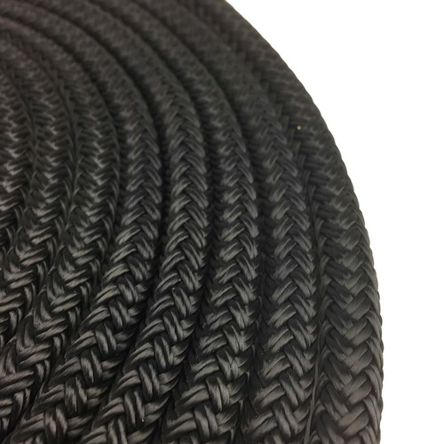 14mm Black Polyester Braid On Braid Docklines 2 x 10 Metres, Mooring Yacht Ropes - Picture 10 of 11