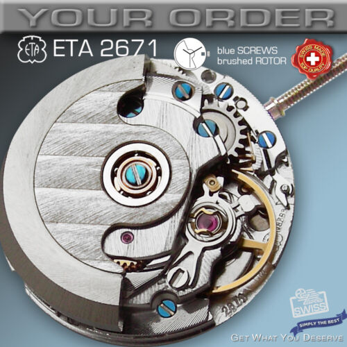 AUTOMATIKWERK ETA 2671, 3 ROTORVARIATIONEN, SCHWEIZER HERGESTELLT - Bild 4 von 5