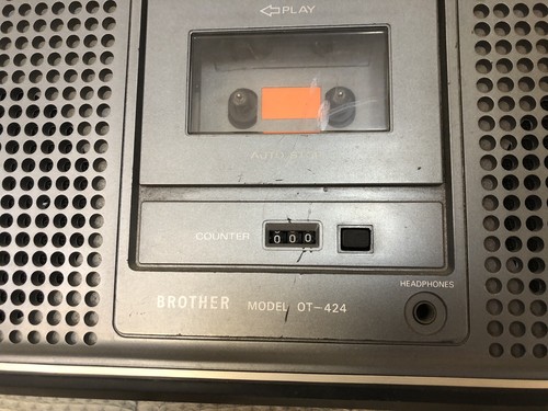 Vintage Cassette Tape Recorder Radio BROTHER OT-424 AM/FM Not Tested - Picture 13 of 13