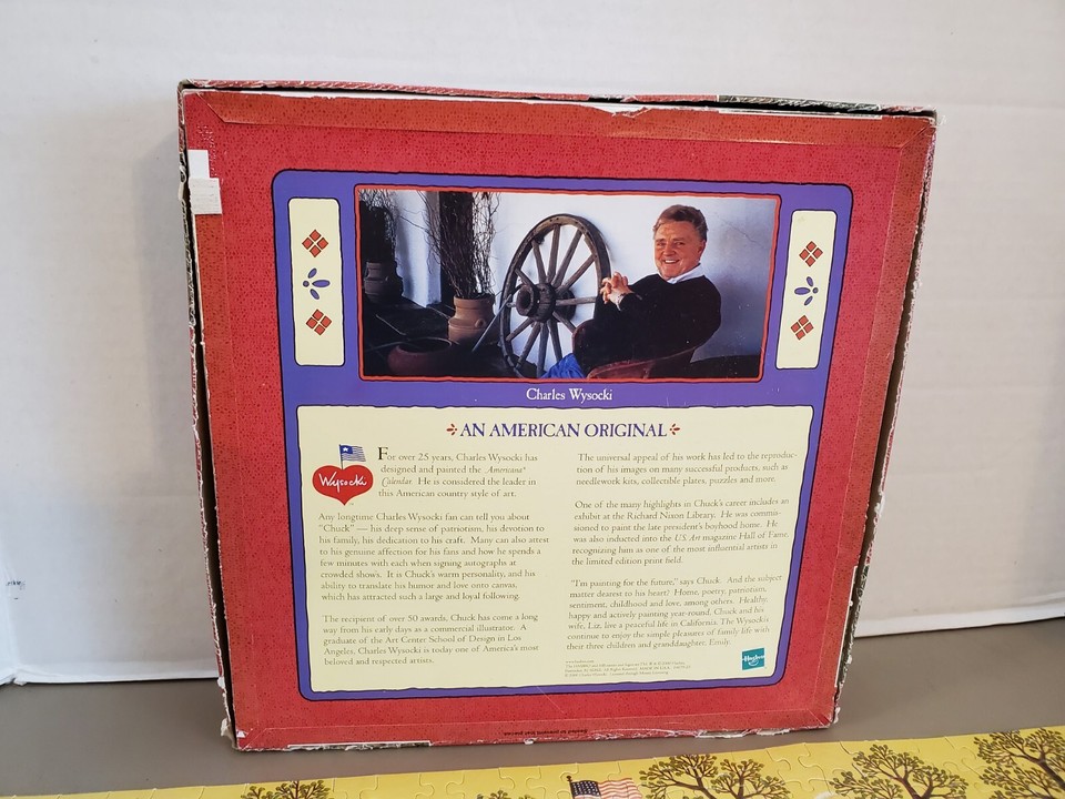 Vintage Charles Wysocki Americana Puzzle Old New England 1000 Pieces ...